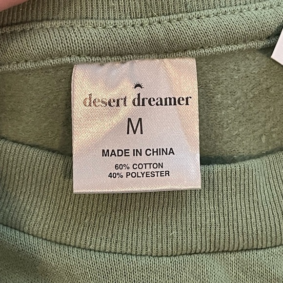 Desert Dreamer nwt crew neck green Be Kind to Nature sweatshirt - Picture 3 of 6